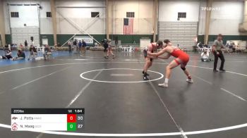 220 lbs Prelims - Jarin Potts, Amherst High School vs Nick Maag, Scottsbluff High School