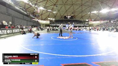 2A 144 lbs Cons. Round 2 - Bodee Thivierge, Clarkston vs Michael Fritz, Orting