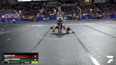 43 lbs Cons. Round 1 - Kaycee Ost, Beloit vs Damon Sidoriak, Salina