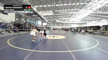 197 lbs 7th Place Match - Simon Lingle, Brockport vs Braydon Vandenberg, St. John Fisher