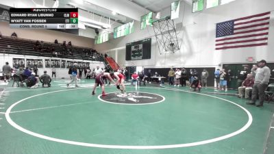 165 lbs Cons. Round 5 - Wyatt Van Fossen, Etiwanda vs Edward Ryan Libunno, Claremont