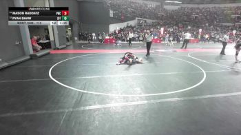 110 lbs Champ. Round 1 - Mason Raddatz, Pulaski Wrestling Club vs Ryan Shaw, Sheboygan Falls Falcons