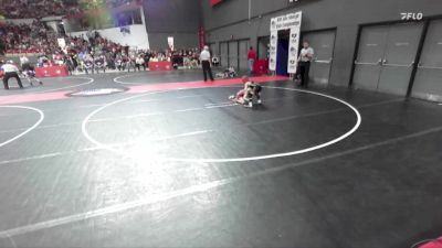 60 lbs Champ. Round 1 - Kamden Frailing, Winneconne vs Jett LeClaire, De Pere Youth Wrestling