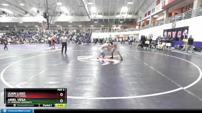 125 lbs Champ. Round 1 - Juan Lugo, Briar Cliff (Iowa) vs Ariel Vega, St. Ambrose University