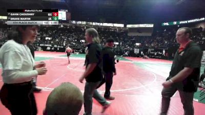 122 lbs 5th Place Match - Gavin Choudhry, NOCA vs Drake Martin, AHL1