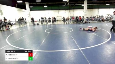 75 lbs Consi Of 8 #1 - Abigail Peterson, IA vs Preston Van Hoven, VA