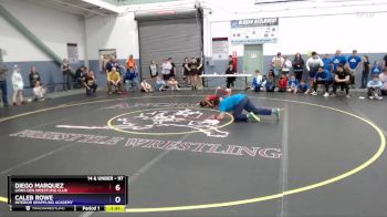 97 lbs Cons. Round 1 - Caleb Rowe, Interior Grappling Academy vs Diego Marquez, Lions Den Wrestling Club