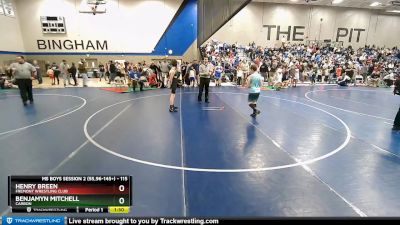 115 lbs Champ. Round 1 - Benjamyn Mitchell, Carbon vs Henry Breen, Fremont Wrestling Club