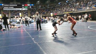 132 lbs Round Of 32 - Farrah Henderson, Canon-McMillan vs Harley Stiner, Clearfield