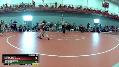 95 lbs Cons. Round 2 - Candee Smith, Unattached vs Letty Watt, Wes-del Wrestling Club