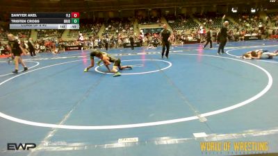 96 lbs Consi Of 8 #2 - Sawyer Akel, Florida Scorpions vs Tristen Cross, Brushy Wrestling Club