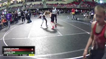 130 lbs Champ. Round 1 - Carson King, Neligh-Oakdale vs George Kollman, Nebraska Boyz