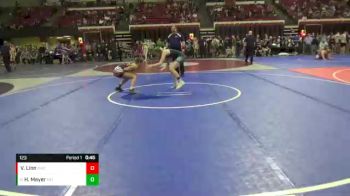 123 lbs Cons. Round 5 - Haven Meyer, Montana Disciples vs Violet Linn, Belgrade Wrestling Club