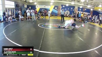 132 lbs Round 4 (8 Team) - Cody Holt, Bandits WC vs Clayton Hicks, Glynn Academy