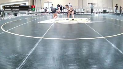 123 lbs 3rd Place - Janali Gonzalez, The Wrestling Factory vs Nevaeh Lavarias, O2 Rhino WC