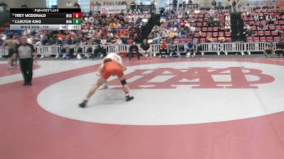 132 lbs Cons. Semi - Trey McDonald, Memphis University School vs Carlton King, Montgomery Bell Academy
