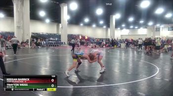 120 lbs Finals (2 Team) - Keegan Barrick, Team Nauman Pink vs Trayton Weiss, SD Blue