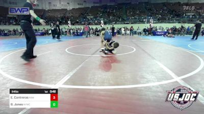 64 lbs Consi Of 8 #2 - Easton Contreras, Raw Wrestling Club vs Braylen Jones, Newcastle Youth Wrestling