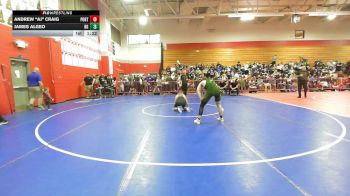 138 lbs Quarterfinal - Andrew "AJ" Craig, Portsmouth vs James Algeo, Bishop Guertin