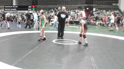 77 lbs Rr Rnd 7 - Macklin Allen, American MMAW - MSC vs Micah Daniel, Rabbit Wrestling Club - MSC