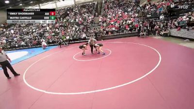 3A 105 lbs 3rd Place Match - Emily Shoemaker, Juab vs Mayra Castillo, Canyon View