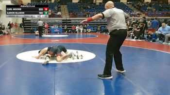 132 lbs Round 2: Quarterfinals - Cael Moore, Oconee County vs Aaron Ellison, Troup