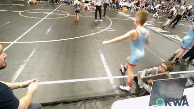 70 lbs Consi Of 4 - Jet Sheninger, Collinsville Cardinal Youth Wrestling vs Bryce Nicholson, Springdale Youth Wrestling Club