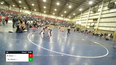 82 lbs Cons. Round 3 - Mason Shank, Oregon vs Matthew Razo, Nevada Elite Wrestling