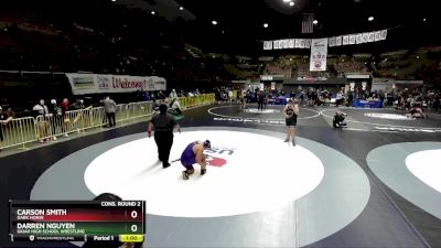 285 lbs Cons. Round 2 - Carson Smith, Dark Horse vs Darren Nguyen, Ukiah High School Wrestling