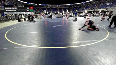 103 lbs Quarterfinal - Gabriel Fisher, Jersey Shore vs Chase Brown, Yough