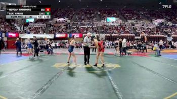 G - 140 lbs Cons. Round 4 - Neveah Hammons, Browning Girls vs Lexi Harms, Custer Co. (Miles City) Girls
