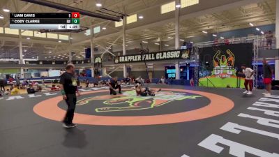 120 lbs Semifinal - Liam Davis, Unattached vs Cody Clarke, Roundtree Wrestling