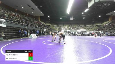 177 lbs Round Of 32 - Saheim Macias, Central vs Max Austin, Kingsburg