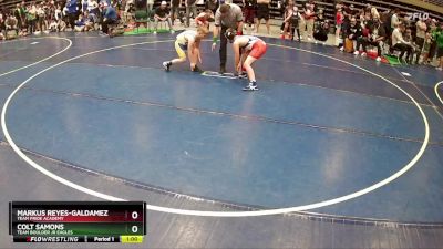 110 lbs Quarterfinal - Markus Reyes-Galdamez, Team Pride Academy vs Colt Samons, Team Boulder Jr Eagles