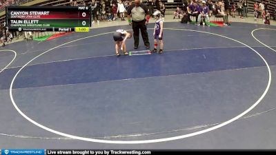 56 lbs Cons. Round 1 - Canyon Stewart, Southern Utah Elite vs Talin Ellett, Champions Wrestling Club