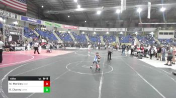 43 lbs Consi Of 4 - Morgan Merkley, Uintah WC vs Rena Chavez, Duran Elite