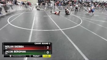 120 lbs Champ. Round 2 - Jacob Bergman, OH vs Nolan Skebba, WI