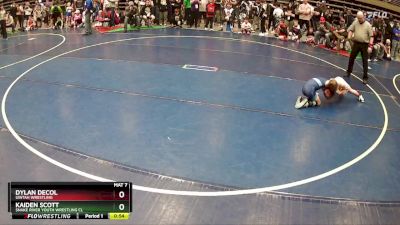 67 lbs Cons. Round 2 - Dylan DeCol, Uintah Wrestling vs Kaiden Scott, Snake River Youth Wrestling Cl