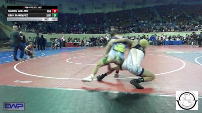 123 lbs Consi Of 8 #1 - Kaden Willms, Kingfisher YellowJackets vs Erik Marquez, Santa Fe South