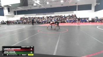 175 lbs Cons. Round 4 - Jesse Ugalde, Villa Park High School vs Landon Hernandez, Santiago (Corona)