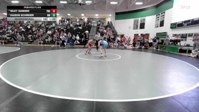 126 lbs Quarterfinal - Kaison Schreier, Mo West vs Riley Sumner, Purler Wrestling Academy