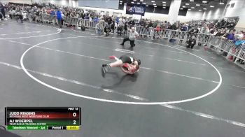 92 lbs Champ. Round 1 - Aj Woerpel, Team Nazar Training Center vs Judd Riggins, Michigan West Wrestling Club