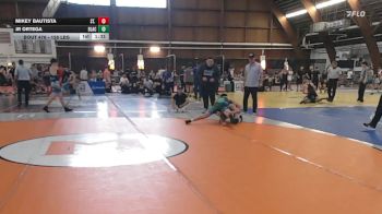 125 lbs Semifinal - Mikey Bautista, St. Joe's Regional High School vs Jr Ortega, Black Fox