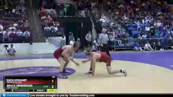 141 lbs Cons. Semi - Brock Henderson, Coe College vs Zach Stewart, Simpson College