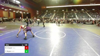 98 lbs Semifinal - Mason Draper, Touch Of Gold vs Tanner Myers, Thermopolis WC