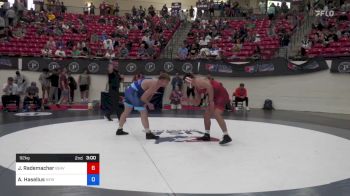 92 kg Semis - Justin Rademacher, Beaver Dam Wrestling Regional Training Center vs Adam Haselius, New York City RTC