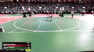 80 lbs Quarterfinal - Daylin Fraley, OHCA vs Braxton Knott, GFF2