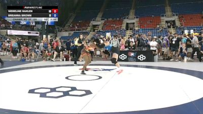 155 lbs Champ. Rd Of 128 - Webeline Naklen, North Dakota vs Breanna Brown, Delaware