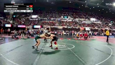 A - 150 lbs Quarterfinal - Carter Olson, Whitefish vs Mathias Hogue, Three Forks/Ennis