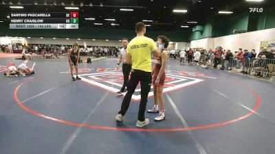 106 lbs Round Of 128 - Santino Pascarella, NY vs Henry Craiglow, OH